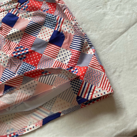 Kate Park Women's Patriotic Athletic Skort Skirt - Picture 8 of 12